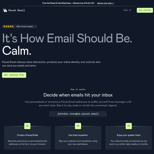 Paced Email